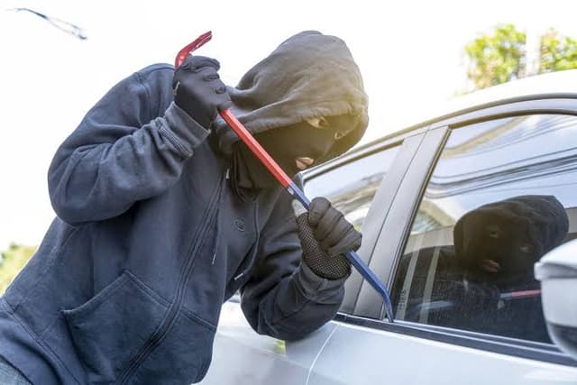 man cries out for help as thieves steal his Toyota Camry in church in Abia 